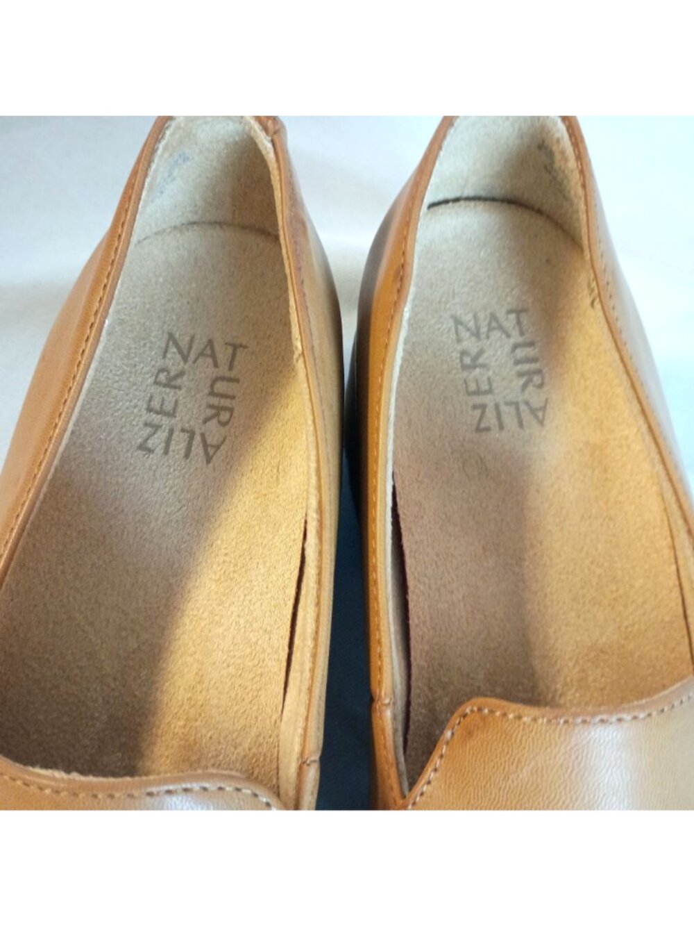 Naturalizer Cabaret Chunky Platform Lug Loafers Toffee Womens 9.5W New - Picture 6 of 15